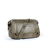 까르띠에 32cm SHOULDER BAG CROCODILE PRINT 카키-2B058