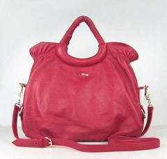 미우미우 양가죽 호보백 1835 - 레드