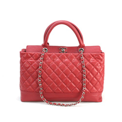 샤넬 12년 신상 칼프스킨 쇼퍼백 레드