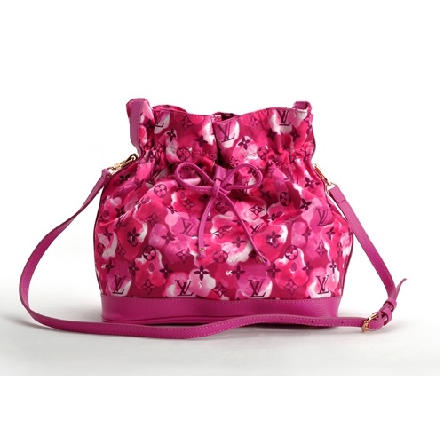루이비통 노에풀 MM 이카트 플라워 캔버스 M94313 인디언핑크