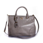 프라다 칼프스킨 토트 BN2323 그레이