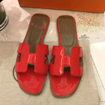 에르메스 오란 샌들 레드