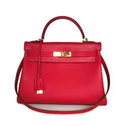 에르메스 켈리 32cm 레드/금장