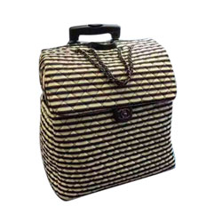 샤넬 크루져라인 스트라입 플랩 여행가방