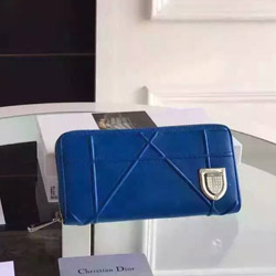 크리스찬 디올 장지갑 블루