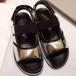 마르니 샌들 실버