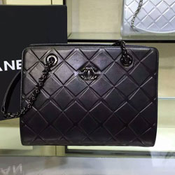 샤넬 램스킨 숄더백 블랙