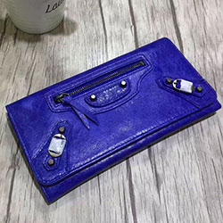 발렌시아가 장지갑 블루