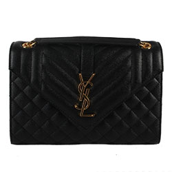 입생로랑 퀼티드 미디엄 엔벨로프 백 487206