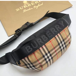 버버리 미디엄 빈티지 체크 범 백 307139-6